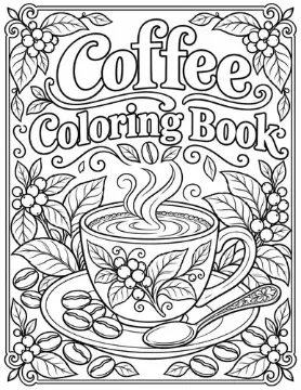 coffee  20 page total coloring book